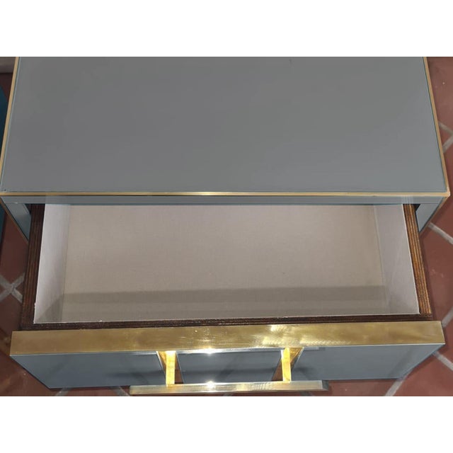 Contemporary Italian Nightstands with Murano Opaline Glass from Justfurnituress SRL, Set of 2 For Sale - Image 3 of 6