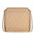 Chanel Vintage 24K Beige Quilted Caviar CC Shoulder Handbag For Sale - Image 4 of 9