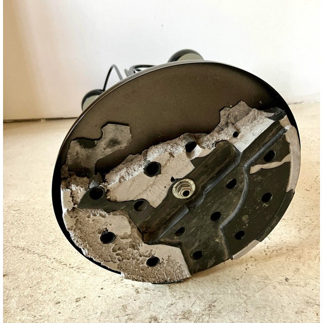 1980s Post-Modern Eyeball Black Metal Multi-Arm Adjustable Task Lamp For Sale - Image 9 of 9