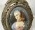 Antique 1800's Original Hand Painted Miniature Victorian Lady Portrait Framed For Sale - Image 9 of 11