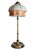 Art Nouveau Faux Bamboo Brass and Milk Glass Table Lamp For Sale - Image 10 of 10