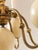 Queen Anne Vintage Queen Anne Brass and Faux Ostrich Egg Chandelier For Sale - Image 3 of 5