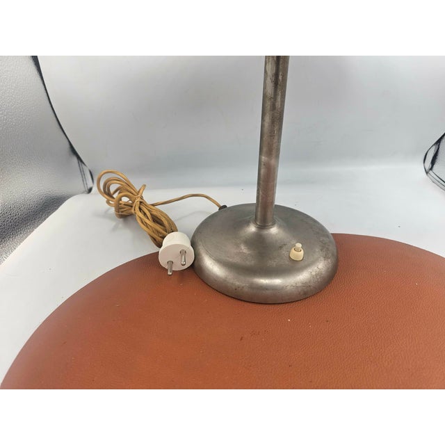 Art Deco Brass Mushroom Lamp, 1920s For Sale - Image 4 of 7