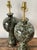 Vintage Glazed Ceramic Lamps - A Pair For Sale - Image 11 of 12