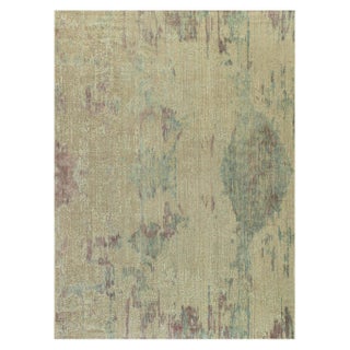 Textural Silk Rug in Faint Blues and Pinks by Doris Leslie Blau For Sale