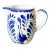 Vintage Anfora Mexico Puebla Blue Creamer Pitcher For Sale