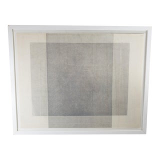21st Century Midcentury Modern Abstract Geometric Framed Print For Sale