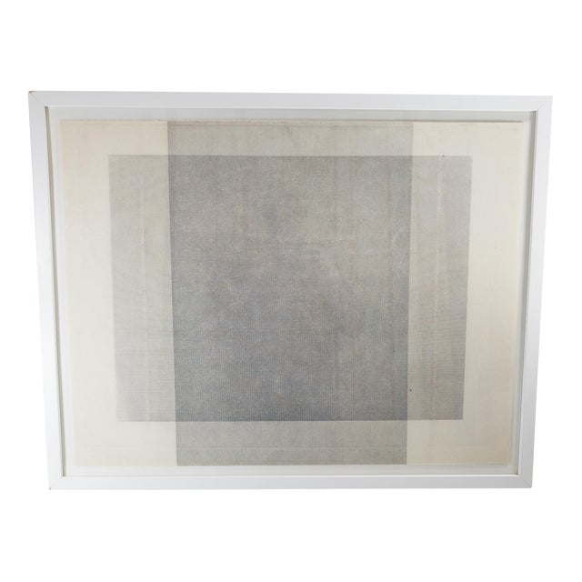 21st Century Midcentury Modern Abstract Geometric Framed Print For Sale