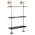Marais 3-Tier Black & Brass Shelf 36" For Sale
