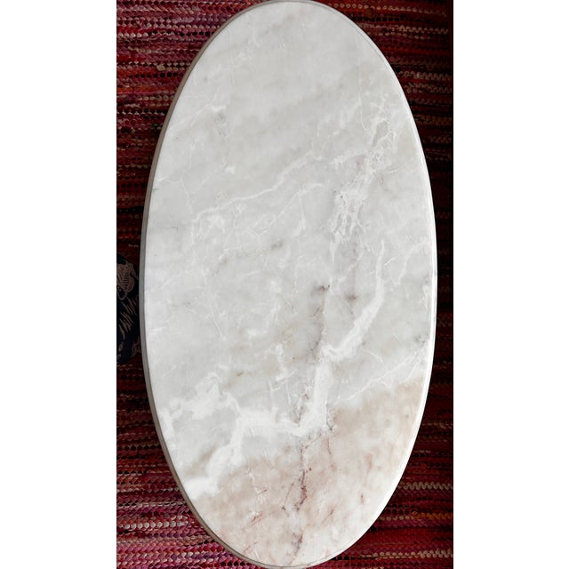 1970s Vintage Weiman Marble-Top Coffee Table — French Provincial Style (1972) For Sale - Image 5 of 8