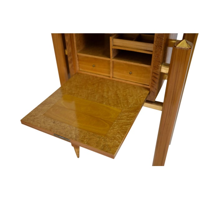 French Art Deco Style Secretaire, 1980s For Sale - Image 3 of 9