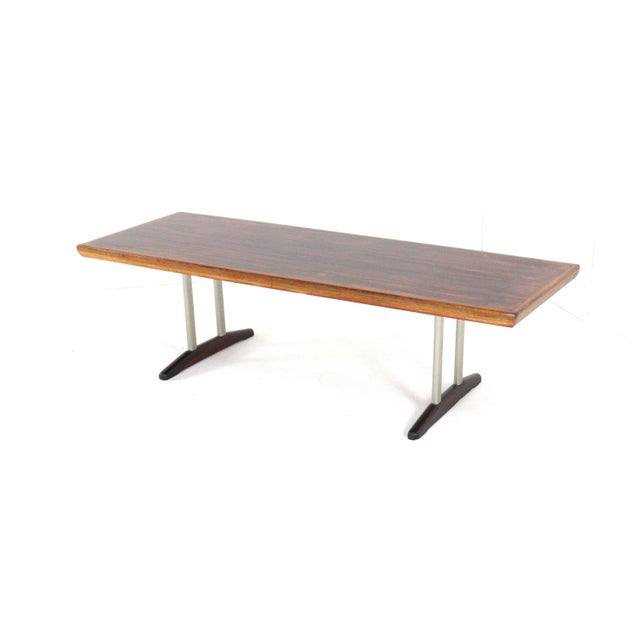 Traditional Rosewood & Walnut Drachten Coffee Table For Sale - Image 3 of 14