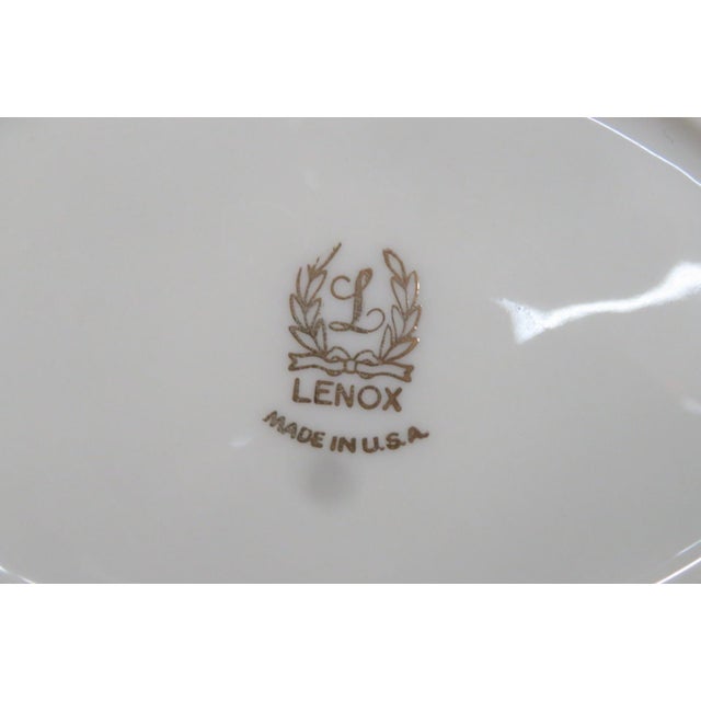 Lenox Porcelain Swan Figurine Bowl Planter Dish Ivory Color Made in Usa 5206b For Sale - Image 10 of 15