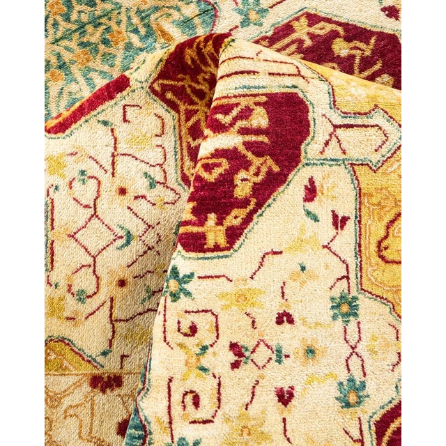 Textile Mogul, One-of-a-Kind Hand-Knotted Area Rug in Ivory, 8' 2" x 10' 7" For Sale - Image 7 of 8