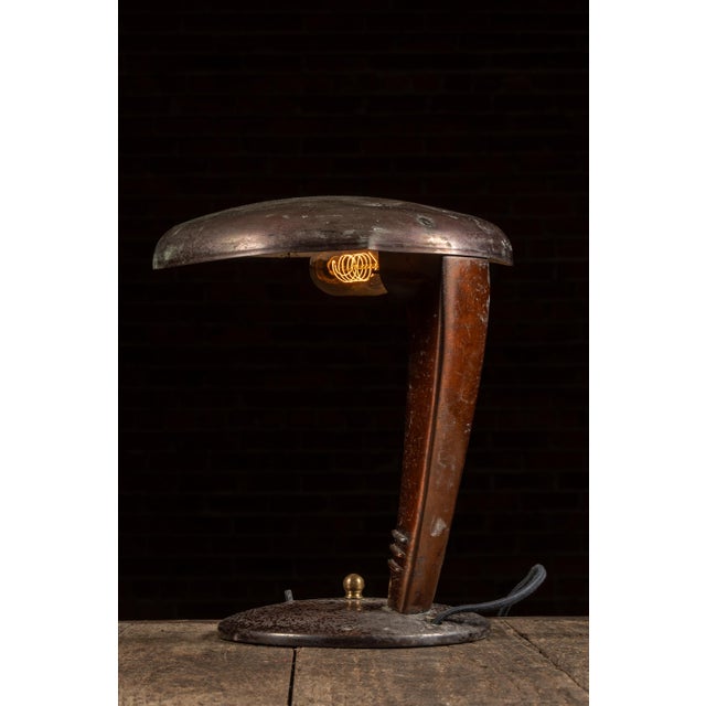 1930s Faries Eye-Saver Cobra Table Lamp For Sale In Chicago - Image 6 of 11