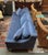 Nathan Anthony Bespoke Slope Arm Sofa, Navy For Sale - Image 9 of 14