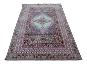 1960s Vintage Turkish Kula Rug - 4′5″ × 6′