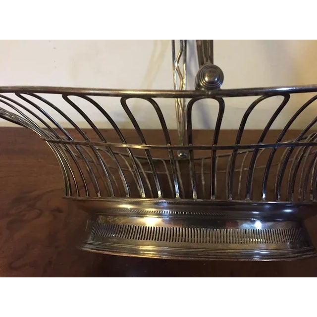 Antique Late 18th Century English George III Old Sheffield Silver Bread Basket For Sale - Image 10 of 13