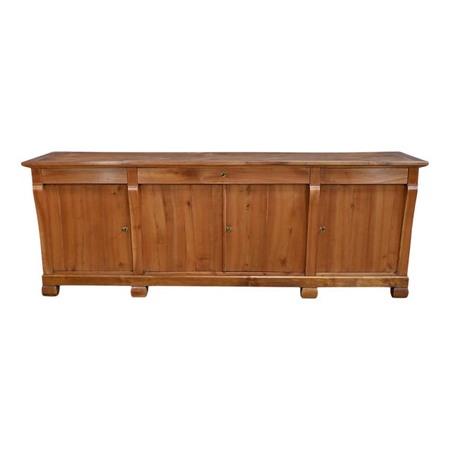 Large Restoration Cherrywood Sideboard, Mid-19th Century For Sale