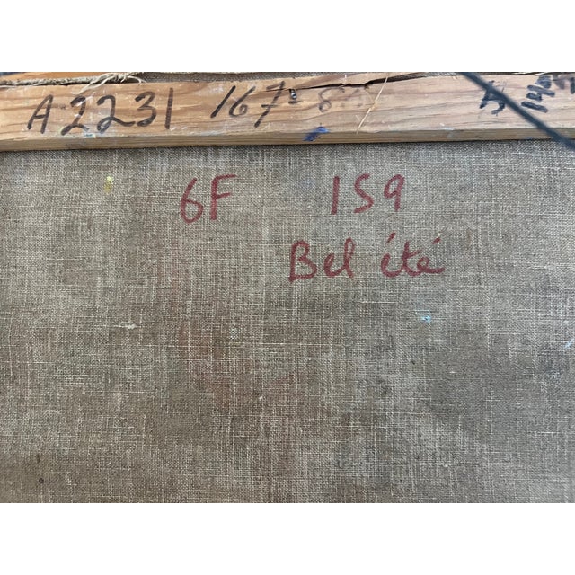 Vintage French Impressionist Painting by Renee Theobald W/ Gilt Frame For Sale - Image 10 of 11