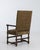 19th Century Louis XIII Style Wooden Throne Chair with Upholstery Mustard For Sale - Image 11 of 15