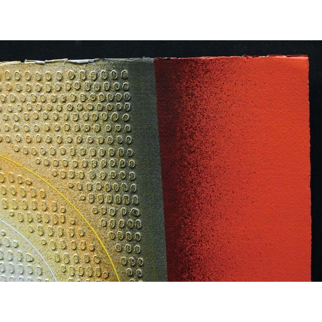 1980s Paul Maxwell"Homage to Euclid #2"signed Numbered Original Stencilcasting #71/100 For Sale - Image 4 of 10