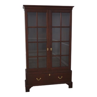 Stickley Colonial Williamsburg Mahogany Wythe House Bookcase For Sale