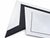 This geometric wall mirror is a one-off handmade piece with a strong postmodern look. It combines a bold black V-shaped...