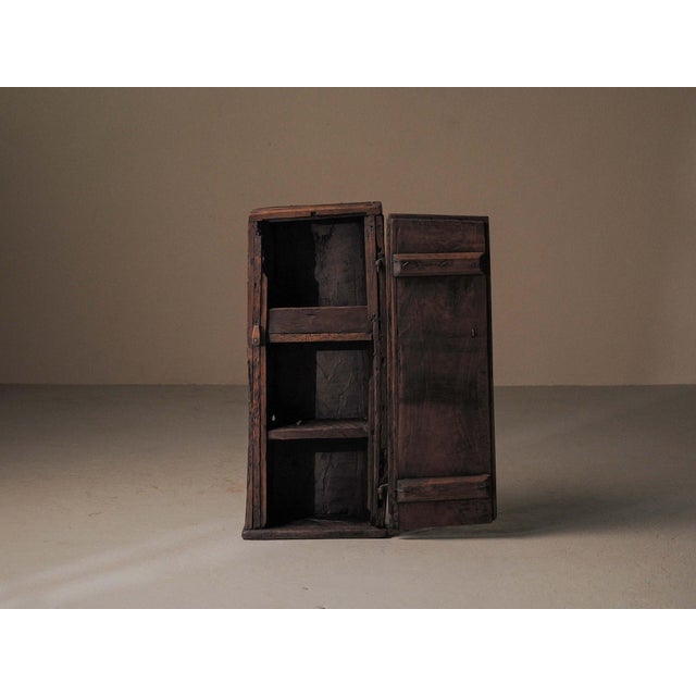 19th Century Primitive Tree Trunk Cabinet in Chestnut, France For Sale - Image 14 of 18