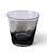 1950s Set 6 Smokey Gray Glass Rocks Old Fashioned Barware Glasses 3.5" H For Sale - Image 5 of 8