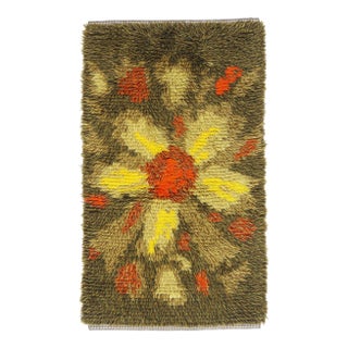 Vintage Swedish Rya Rug, 02'05 X 04'02 For Sale