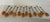 Mid 20th Century Set of 12 Mexican Honey Onyx Cocktail Forks in Amber Tones, Mid-Century Modern For Sale - Image 11 of 12
