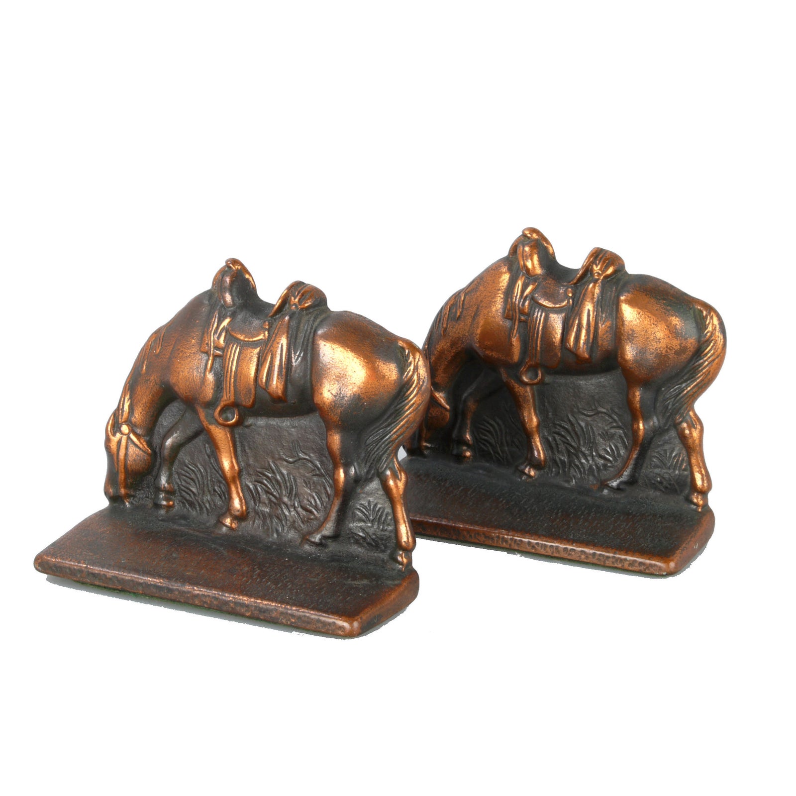 Vintage Verona Cast Iron Bronze Bookends Pair Chairish