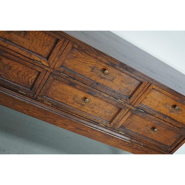 Early 20th Century French Oak Apothecary Cabinet Folding Doors For Sale - Image 4 of 17