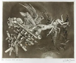 Leo Guida, The Collapse, Original Etching, 1975
