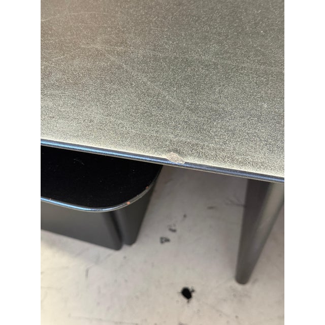 Late 20th Century Italian Nesting Coffee Cocktail Table Set Black Lacquer For Sale - Image 10 of 18