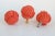 Nautical Nautical Knot Lamp Finial in Coral Orange on Chrome Hardware For Sale - Image 3 of 5