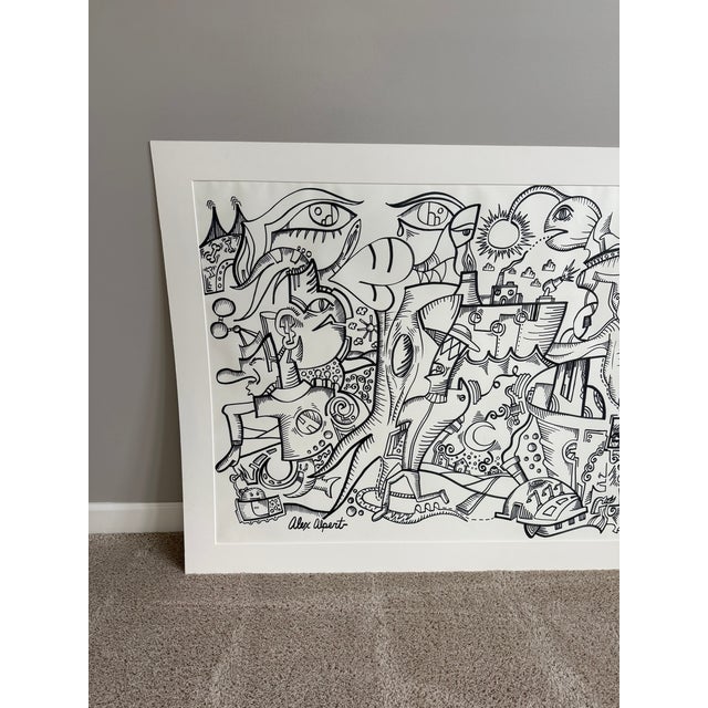 Rare opportunity to own an original, one of a kind large scale piece by contemporary visual artist Alex Alpert. Titled...