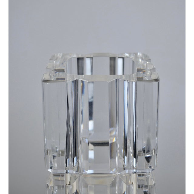 Mid-Century Modern Crystal Faceted Vase by Sven Palmqvist for Orrefors, Sweden, 1950s For Sale - Image 8 of 11