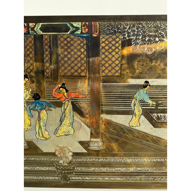 Metal 1960s Philip and Kelvin LaVerne “Chin Ying” Coffee Table / Desk For Sale - Image 7 of 15