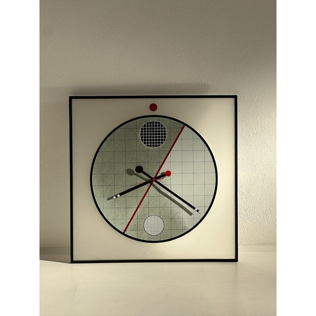 Wall Clock by Kurt B. Delbanco for Acerbis, 1980s For Sale - Image 9 of 9