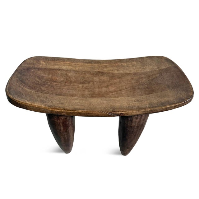 Authentic old wood Senufo stool from Burkina Faso area. Beautifully simple modern form carved from a single piece of wood...