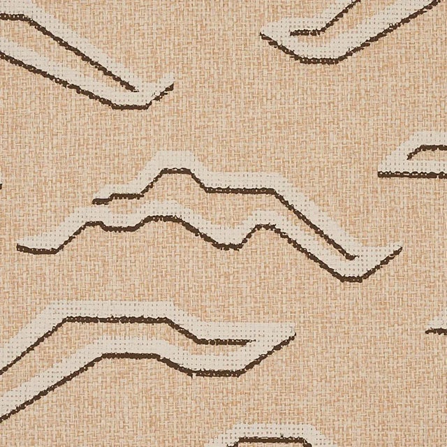 Tribal Sample - Schumacher Kata Paperweave Wallpaper in Oatmeal For Sale - Image 3 of 5