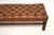 1930s Antique Georgian Leather Bench, 1930 For Sale - Image 5 of 9