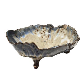 Native American Commanche Decorative Ceramic Trinket Dish by Clyde L. Otipoby For Sale