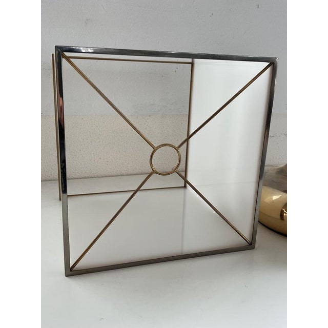 Italian Table Lamp with Square Acrylic Glass Lampshade from Lamper Milano, 1970s For Sale - Image 11 of 16