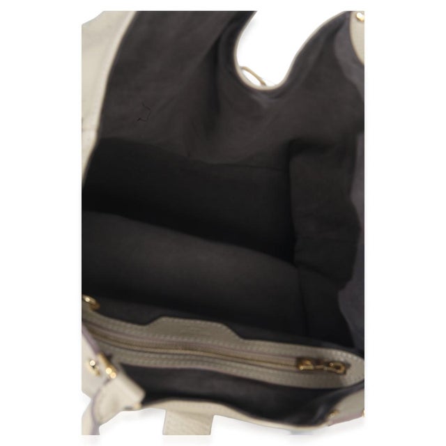 Beige Monogram Mahina L Hobo For Sale - Image 9 of 9