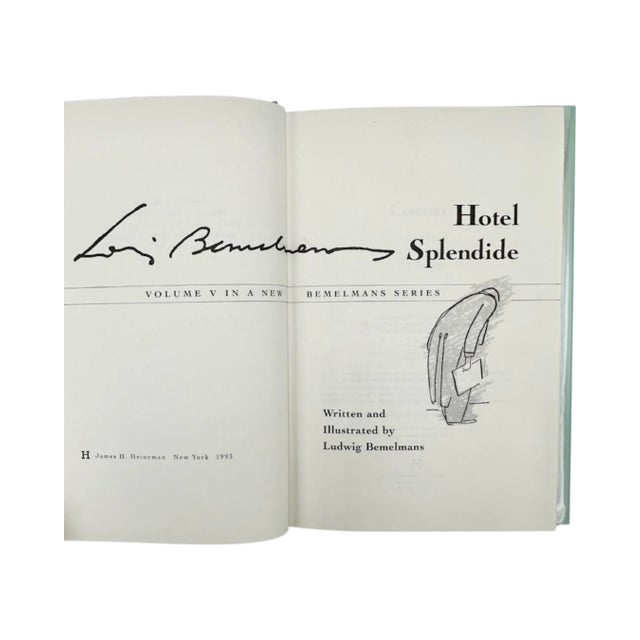 Paper Hotel Splendide by Ludwig Bemelmans 1993 Hardcover Book For Sale - Image 7 of 11