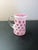 American 1960s Fenton Pink Coin Dot Glass Mini Pitcher Vase For Sale - Image 3 of 5