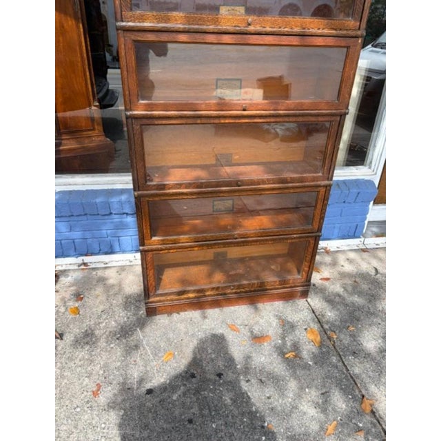 1900 - 1909 1900 - 1909 The Globe Wernicke Co Cincinnati Bookcase For Sale - Image 5 of 7